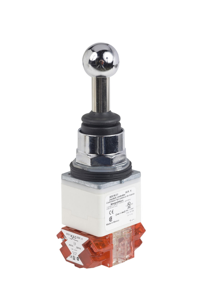Schneider Electric - Schneider 9001K31H8 30mm 3 Konumlu 2NK Yaylı Dönüşlü Joystick Kontrolörü