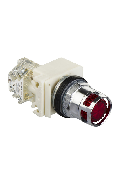 Schneider Electric - Schneider 9001K3L35RH13 24V 1AK Sıva Altı Yaylı Dönüş Kırmızı Işıklı Buton