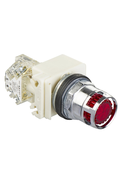 Schneider Electric - Schneider 9001K3L38LRRH13 120V 1AK Sıva Altı Yaylı Dönüş Kırmızı Işıklı Buton