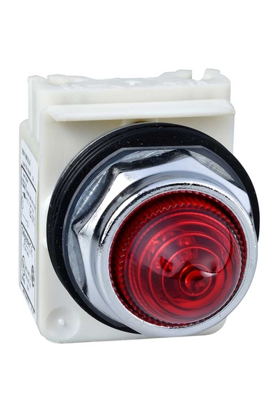 Schneider 9001KP38LRR9 IP66 120V Ac/Dc Kırmızı Sekizgen Pilot Lambası
