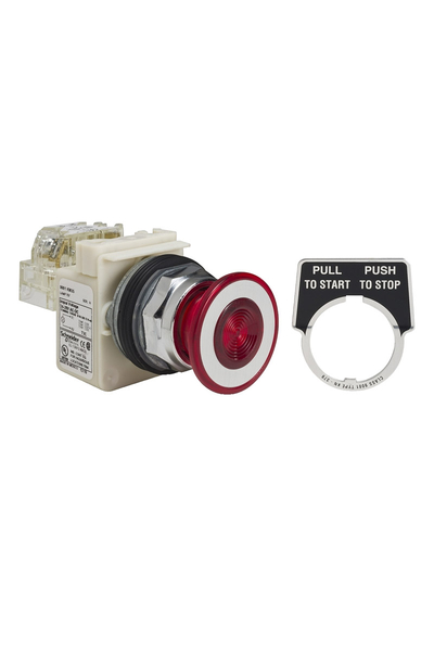 Schneider Electric - Schneider 9001KR9P35RH13 Mantarlı İtme-Çekme Kırmızı Işıklı Push Buton Schneider Electric - Schneider 9001KR9P35RH13 Mantarlı İtme-Çekme Kırmızı Işıklı Push Buton