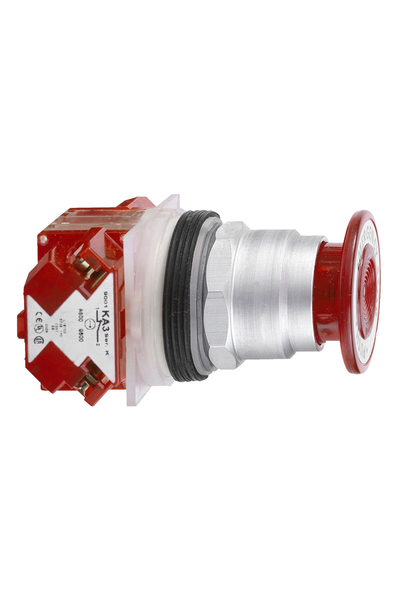Schneider Electric - Schneider 9001KR9R21H6 30mm 2 Konumlu 1NK Kırmızı Metal 57mm Mantar Kafalı Bas-Çek Buton Schneider Electric - Schneider 9001KR9R21H6 30mm 2 Konumlu 1NK Kırmızı Metal 57mm Mantar Kafalı Bas-Çek Buton