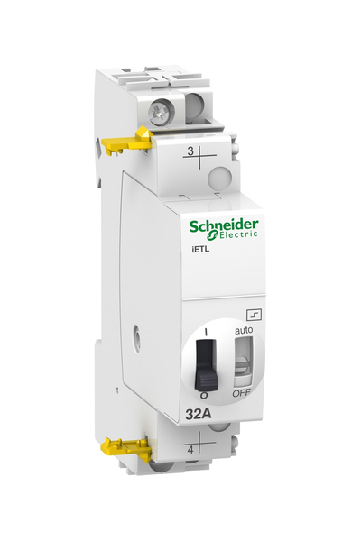 Schneider Electric - Schneider A9C32836 IETL iTL 32 110V DC 230-240V AC 1P 1NA 32A Darbe Akım Rölesi
