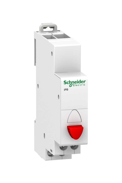 Schneider Electric - Schneider A9E18031 Acti9 İPB 1NK Kırmızı Tek Basmalı Buton