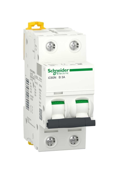 Schneider A9F73203 İC60N 2P 3A B Tipi Minyatür Otomatik Sigorta