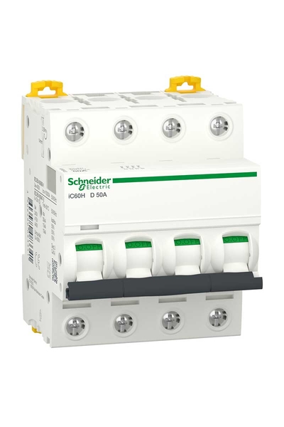 Schneider A9F85450 İC60H 4P 50A D Tipi Minyatür Otomatik Sigorta
