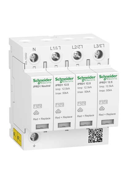 Schneider Electric - Schneider A9L16482 ACTI9 12.5R 3Pn 350V Alçak Gerilim Parafudr Schneider Electric - Schneider A9L16482 ACTI9 12.5R 3Pn 350V Alçak Gerilim Parafudr