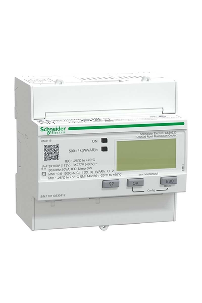 Schneider Electric - Schneider A9MEM3115 İEM3110 63A Dijital Çıkışlı Enerji Ölçer Schneider Electric - Schneider A9MEM3115 İEM3110 63A Dijital Çıkışlı Enerji Ölçer