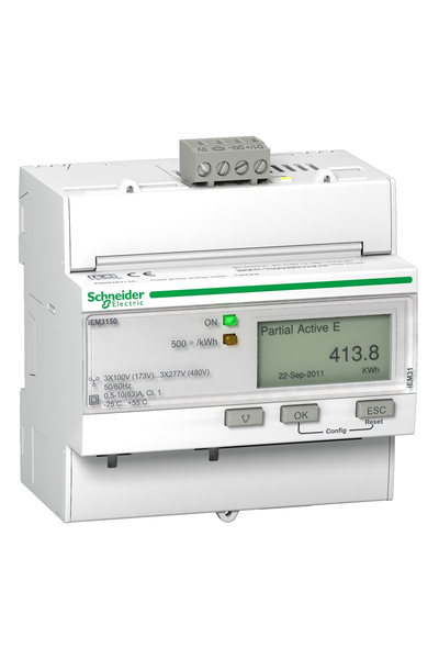 Schneider Electric - Schneider A9MEM3150 İEM3150 63A RS485 Modbus Enerji Ölçer
