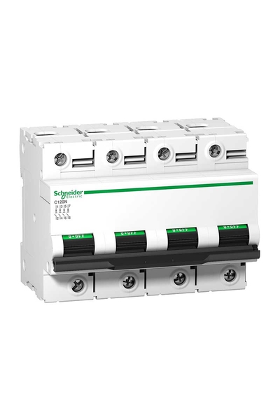 Schneider Electric - Schneider A9N18374 C120N 4P 100A C Tipi Otomatik Sigorta Schneider Electric - Schneider A9N18374 C120N 4P 100A C Tipi Otomatik Sigorta