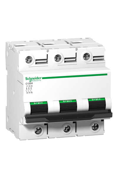 Schneider Electric - Schneider A9N18469 C120H 3P 100A C Tipi Otomatik Sigorta Schneider Electric - Schneider A9N18469 C120H 3P 100A C Tipi Otomatik Sigorta