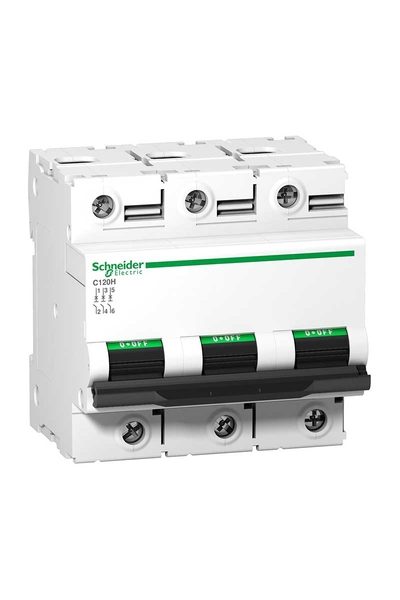Schneider A9N18470 C120H 3P 125A C Tipi Otomatik Sigorta