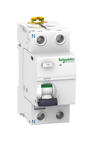 Schneider A9R12240 İID 2P 100mA 40A AC Tipi Toprak Kaçağı Koruma Rölesi