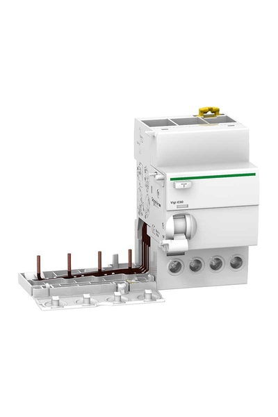 Schneider Electric - Schneider A9V41425 Acti9 Vigi IC60 30mA AC 4P 25A Toprak Kaçağı Eklenti Bloğu Schneider Electric - Schneider A9V41425 Acti9 Vigi IC60 30mA AC 4P 25A Toprak Kaçağı Eklenti Bloğu