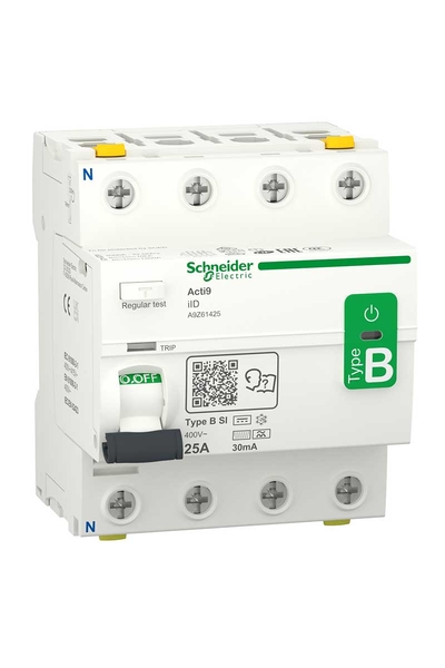 Schneider A9Z61425 ACTI9 4P 25A 30Ma Kaçak Akım Rölesi