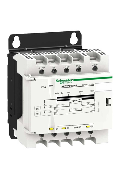 Schneider ABT7PDU006B 230-400V 2x24V 63VA Gerilim Transformatörü