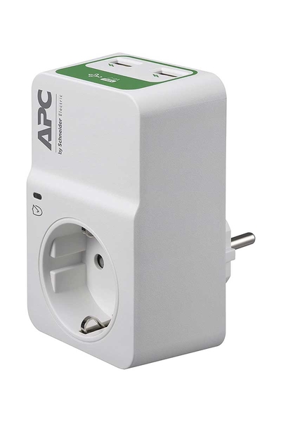 Schneider APC PM1WU2-GR 230V Tekli 2 Usb Hızlı Şarj Çıkışlı Akım Korumalı Priz - Thumbnail