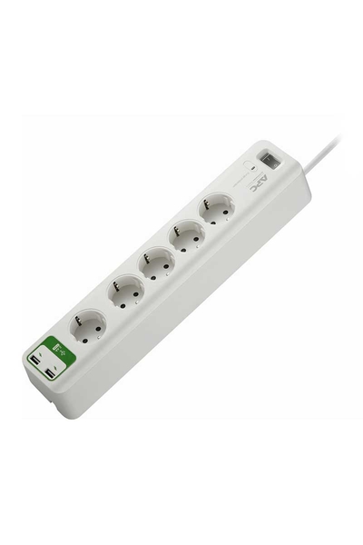 Schneider APC PM5U-GR 230V 2.4A 5li 2 Usb Çıkışlı Akım Korumalı Priz - Thumbnail