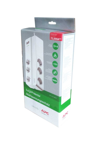 Schneider APC PM6-GR 230V 6 Çıkışlı Akım Korumalı Priz - Thumbnail