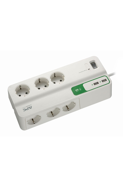 Schneider Electric - Schneider APC PM6U-GR 230V 6lı 2 Usb Hızlı Şarj Çıkışlı Akım Korumalı Priz Schneider Electric - Schneider APC PM6U-GR 230V 6lı 2 Usb Hızlı Şarj Çıkışlı Akım Korumalı Priz