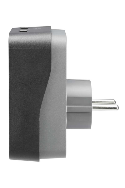 Schneider APC PME1WU2B-GR 2 Usblı Tekli Akım Korumalı Priz - Thumbnail