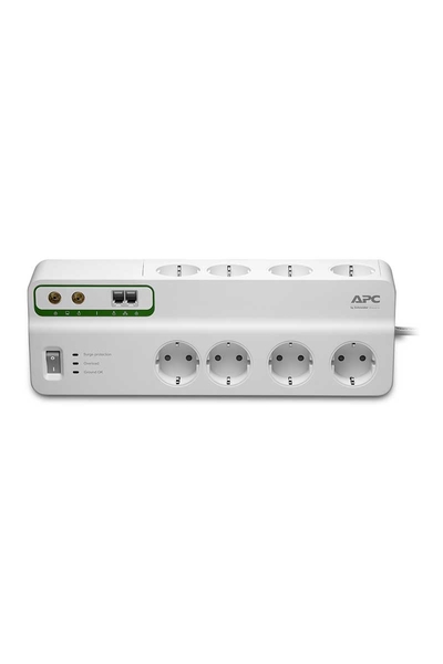 Schneider Electric - Schneider Apc PMF83VT-GR 8 Çıkışlı Telefon Koaks Akım Korumalı Priz Schneider Apc PMF83VT-GR 8 Çıkışlı Telefon Koaks Akım Korumalı Priz - Thumbnail