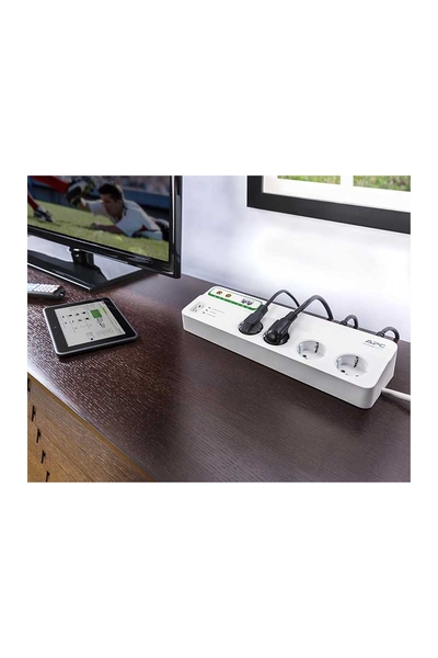Schneider Electric - Schneider Apc PMF83VT-GR 8 Çıkışlı Telefon Koaks Akım Korumalı Priz Schneider Apc PMF83VT-GR 8 Çıkışlı Telefon Koaks Akım Korumalı Priz - Thumbnail