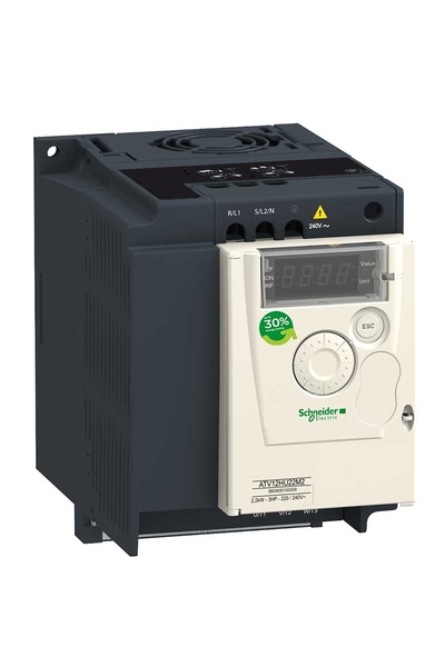 Schneider Electric - Schneider ATV12H075F1 Atv12 100-120V 0.75kW 1Hp 1 Fazlı Soğutma Bloklu Hız Kontrol Cihazı