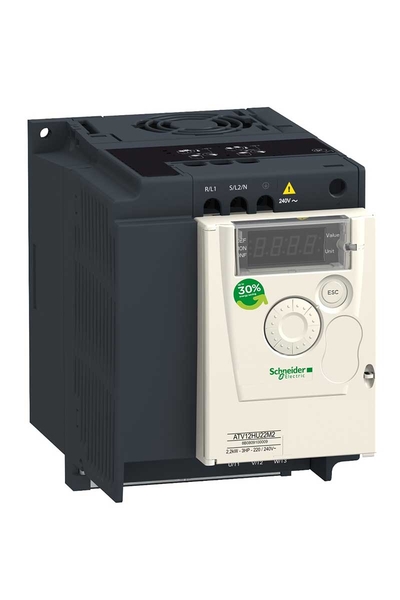 Schneider Electric - Schneider ATV12HU15M3 Atv12 200-240V 1.5kW 2Hp 3 Fazlı Soğutma Bloklu Hız Kontrol Cihazı