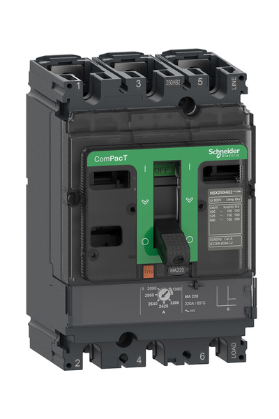 Schneider C10R3MA025 NSX100R 200kA 3P 25A Kompakt Şalter - Thumbnail