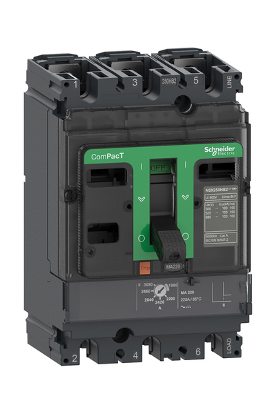 Schneider C10R3MA100 NSX100R 200kA 3P 100A Kompakt Şalter - Thumbnail