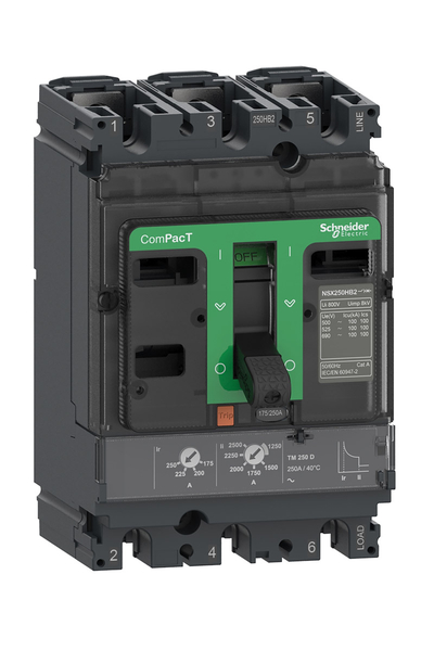 Schneider C10R3TM080 NSX100R 200kA 3P 80A Kompakt Şalter - Thumbnail