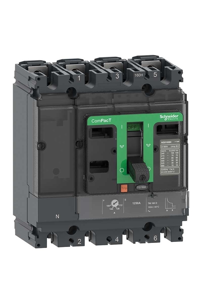 Schneider C10V4TM100 NSX100Hb1 75kA 4P 100A Kompakt Şalter