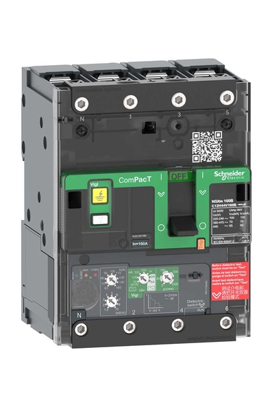 Schneider C11F44V100B NSXM100F 36kA Ac 4P 100A 4.1 Busbar Kompakt Şalter