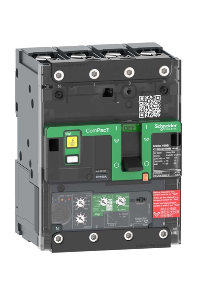 Schneider C12F44V160B NSXM160F 36kA Ac 4P 160A 4.1 Busbar Kompakt Şalter