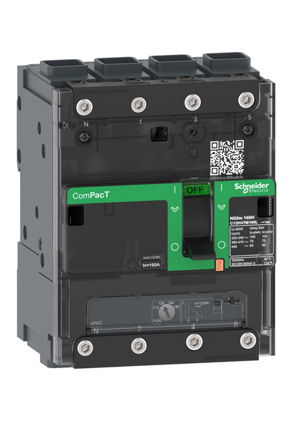 Schneider C12N4TM125L NSXM160N 50kA Ac 4P4D 125A Tmd Elink Kompakt Şalter