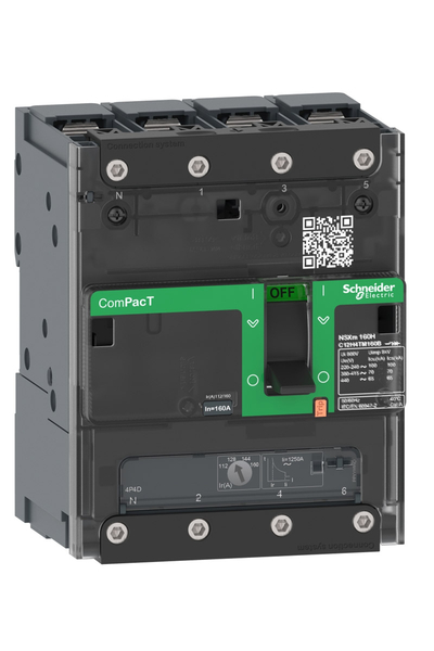 Schneider C12N6TM160B NSXM160N 50kA Ac 4P3D 160A Tmd Busbar Kompakt Şalter