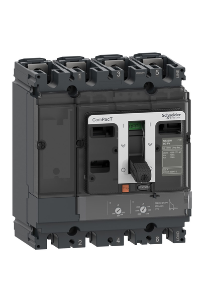 Schneider C16F4TM125D1 NSX160F 36kA Dc Pv 4P 125A Tmd Kompakt Şalter