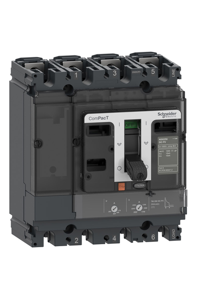 Schneider C16F4TM160D1 NSX160F 36kA Dc Pv 4P 160A Tmd Kompakt Şalter