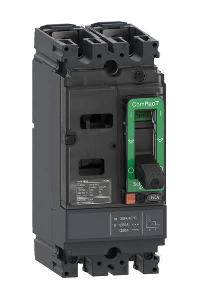 Schneider C16S2TM160 NSX160S 70kA Ac-Dc 2P 160A Tmd Kompakt Şalter