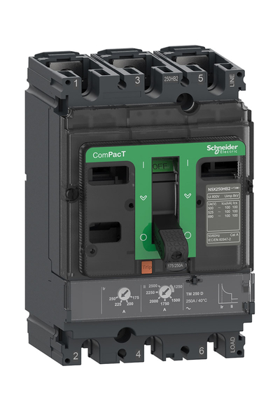 Schneider C25R3TM160 NSX250R 200kA Ac 3P 160A Tmd Kompakt Şalter - Thumbnail