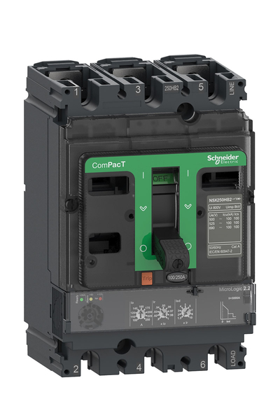 Schneider C25W32D250 NSX250HB2 100kA Ac 3P 250A 2.2 Kompakt Şalter