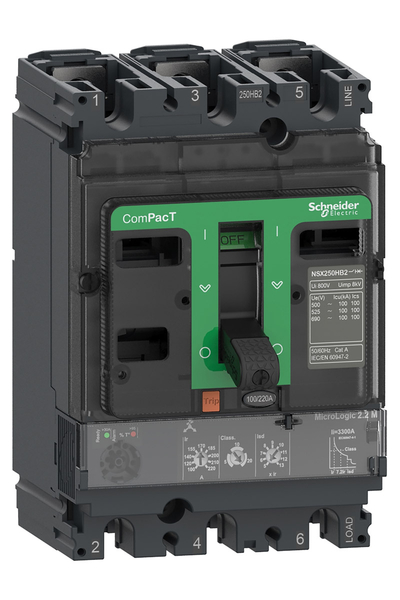 Schneider C25W32M150 NSX250HB2 100kA Ac 3P 150A 2.2M Kompakt Şalter
