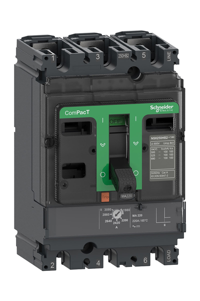 Schneider C25W3MA150 NSX250HB2 100kA Ac 3P 150A MA Kompakt Şalter
