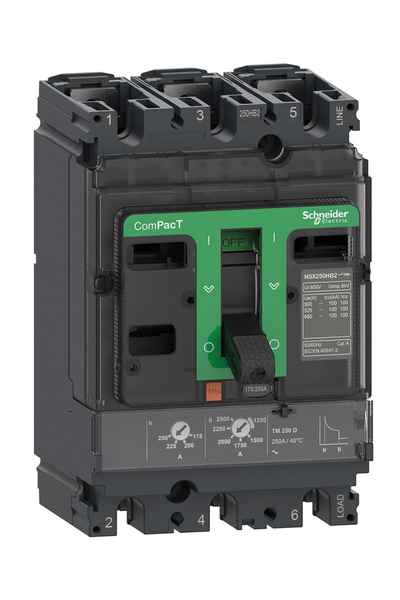 Schneider C25W3TM160 NSX250HB2 100kA Ac 3P 160A Tmd Kompakt Şalter