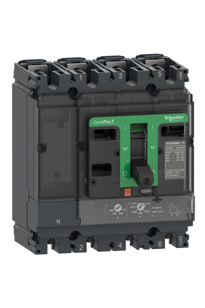 Schneider C25W4TM125 NSX250HB2 100kA Ac 4P 125A Tmd Kompakt Şalter