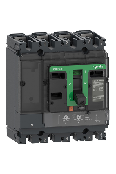 Schneider C25W4TM160 NSX250HB2 100kA Ac 4P 160A Tmd Kompakt Şalter