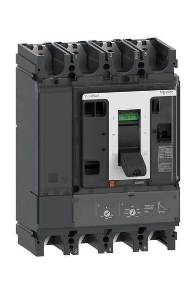 Schneider C40S4TM250D NSX400S 100kA Dc 4P 250A Tmd Kompakt Şalter