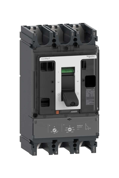 Schneider C63F3TM500D NSX630F 36kA Dc 3P 500A Tmd Kompakt Şalter