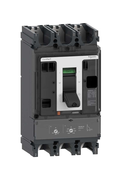 Schneider C63S3TM500D NSX630S 100kA Dc 3P 500A Tmd Kompakt Şalter